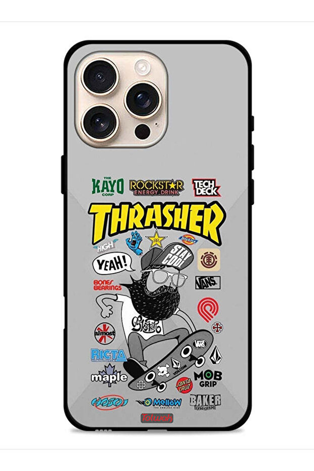 غطاء حماية لجهاز Apple iPhone 16 Pro Max ملصق Thrasher