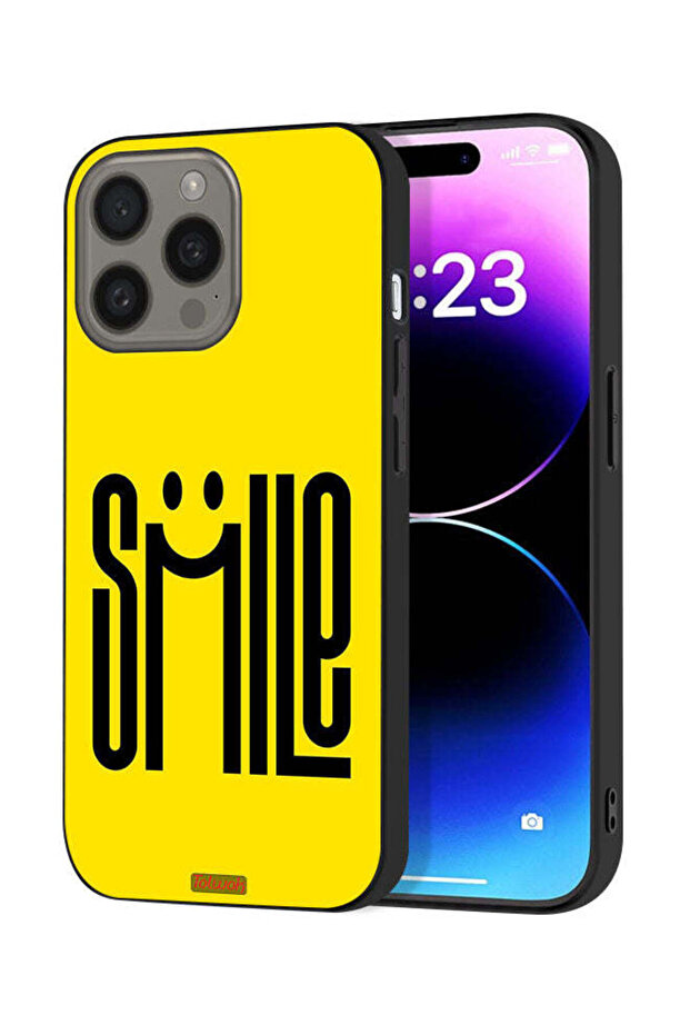 غطاء حماية لجهاز Apple iPhone 15 Pro Max برسومات ابتسامة
