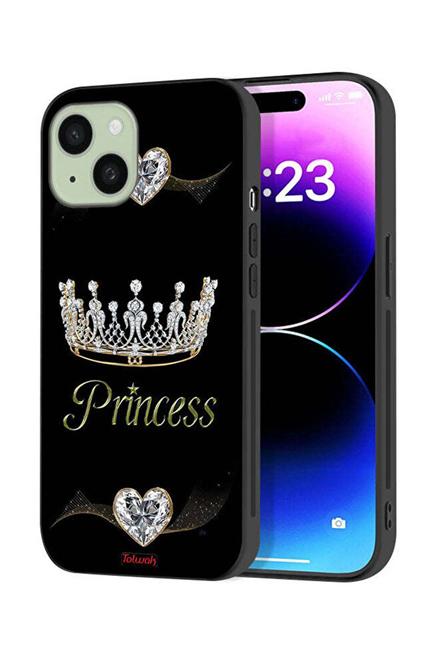 غطاء حماية لجهاز Apple iPhone 15 Plus بتصميم الأميرة