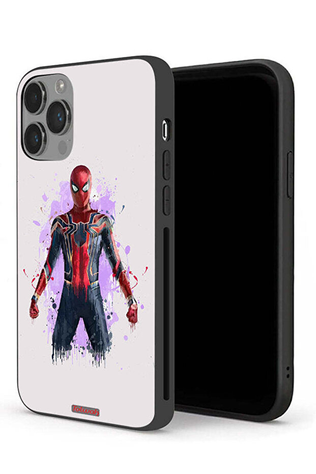 جراب حماية لجهاز Apple iPhone 14 Pro بتصميم العنكبوت الحديدي