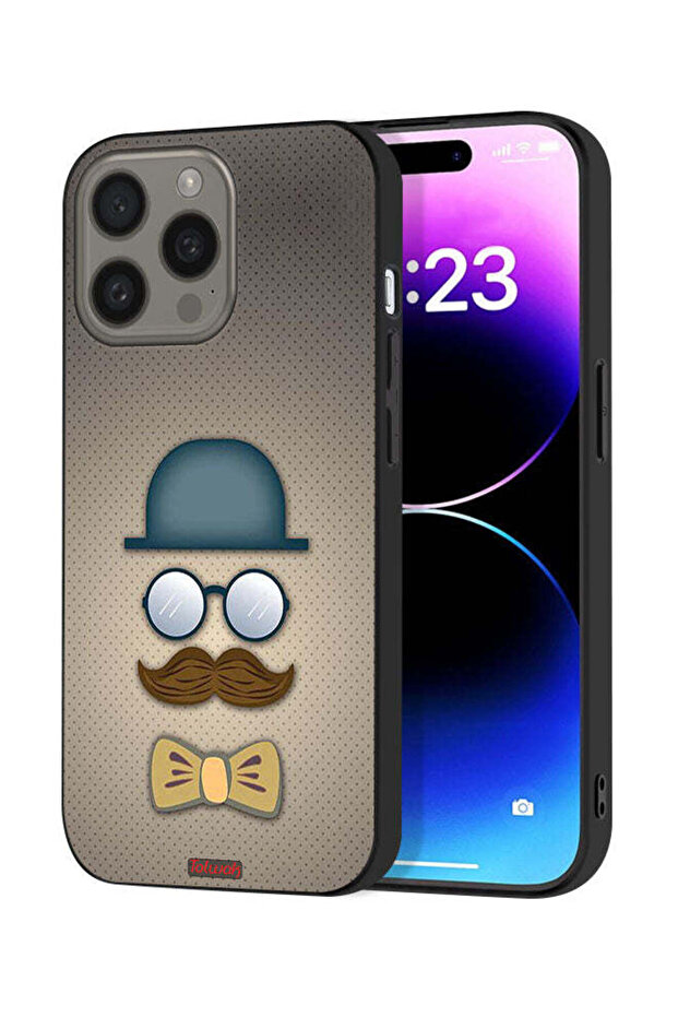 غطاء حماية لجهاز Apple iPhone 15 Pro بتصميم رأس الرجل