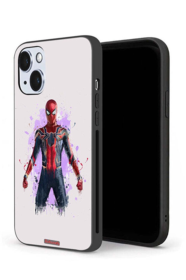 جراب حماية لجهاز Apple iPhone 14 Plus بتصميم العنكبوت الحديدي