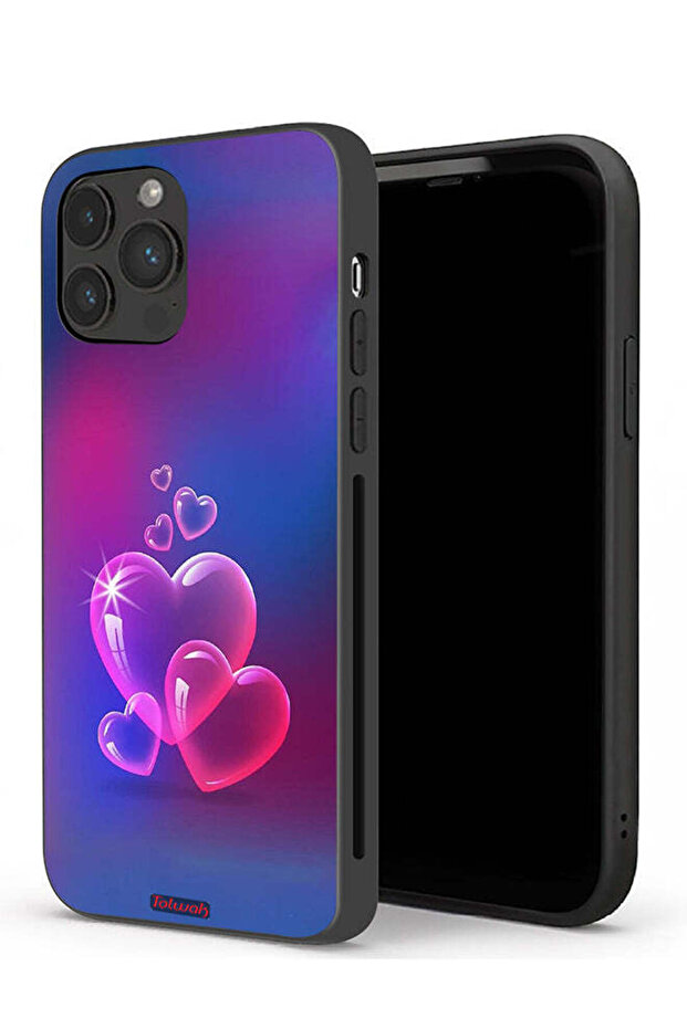 غطاء حماية Apple iPhone 13 Pro بتصميم قلوب مائية