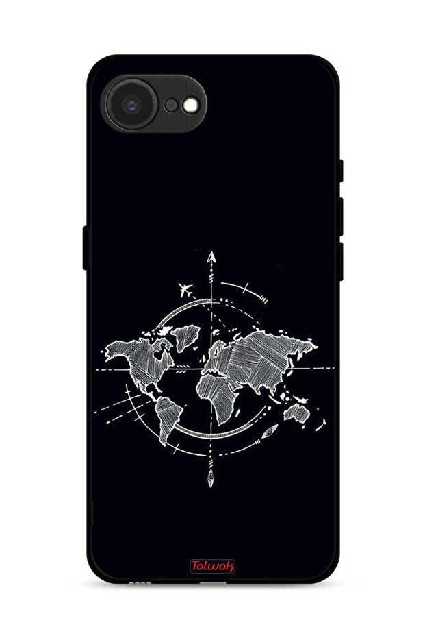 Apple iPhone 16e Protective Case Cover Compass Art