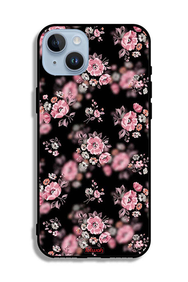 جراب حماية لجهاز Apple iPhone 14 Plus بنقشة زهور بورتريه - 2