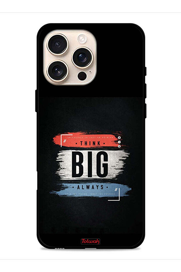 غطاء حماية لجهاز Apple iPhone 16 Pro Max - فكر دائمًا بشكل كبير