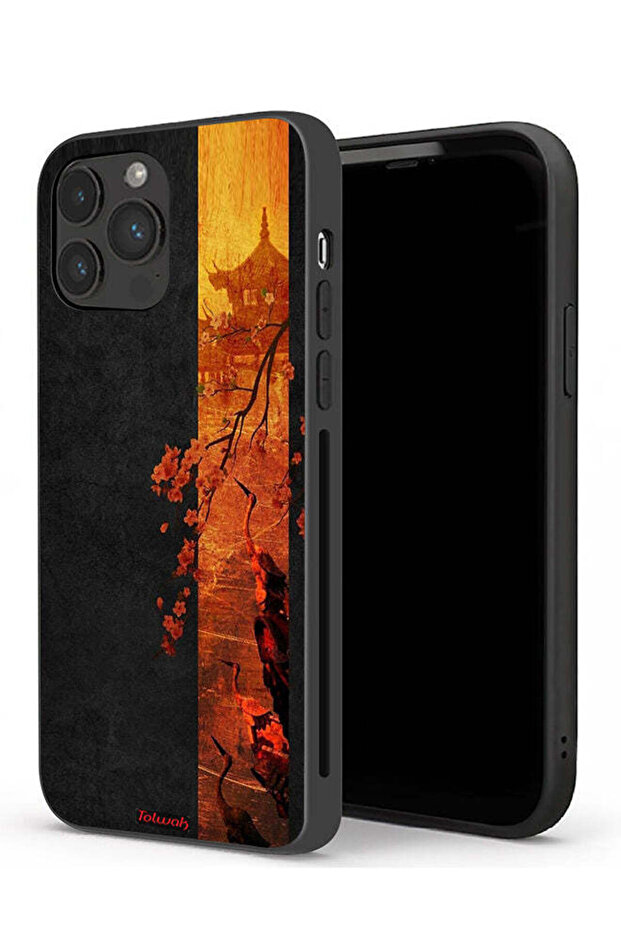 جراب حماية لجهاز Apple iPhone 13 Pro بألوان الخريف الفنية