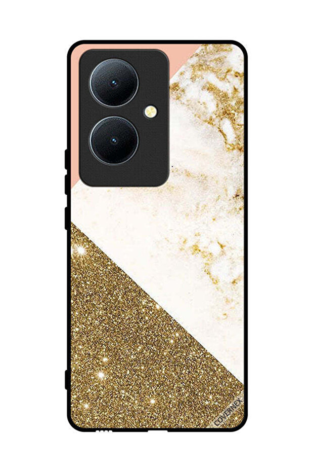 غطاء حماية لهاتف Vivo Y78 5G بنمط لامع ورخامي