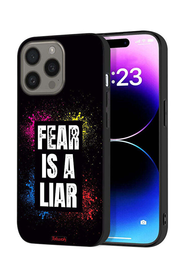 غطاء حماية لجهاز Apple iPhone 15 Pro Max - الخوف كاذب
