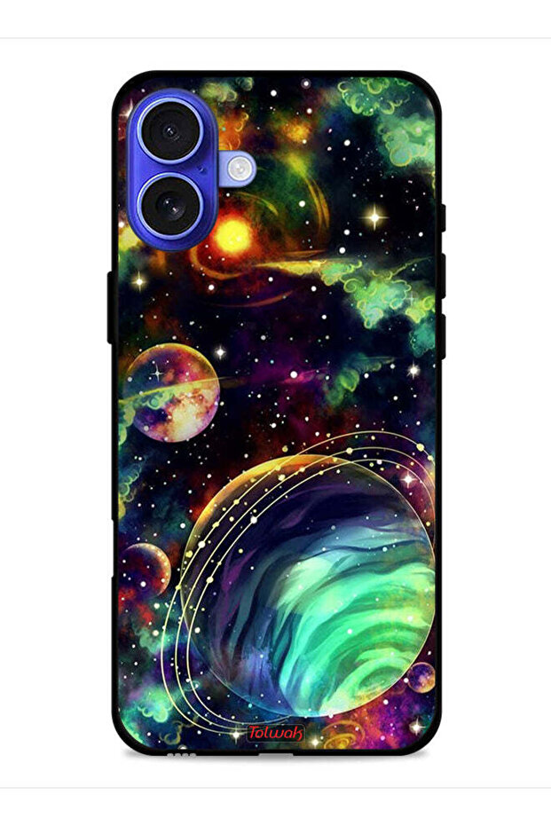 غطاء حماية لجهاز Apple iPhone 16 Plus بتصميم الكواكب - 1
