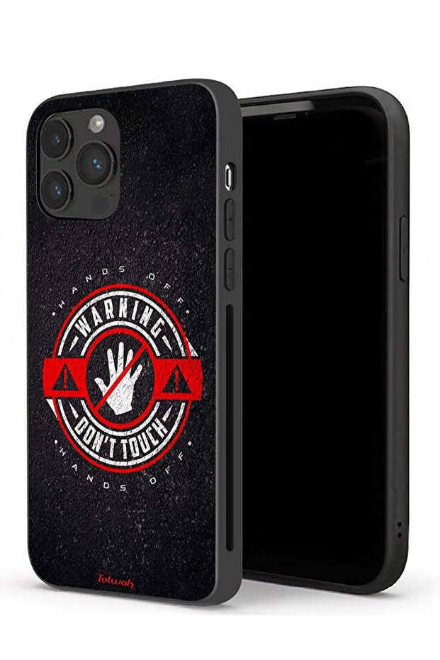 جراب حماية لجهاز Apple iPhone 13 Pro Max تحذير: لا تلمسه - 1