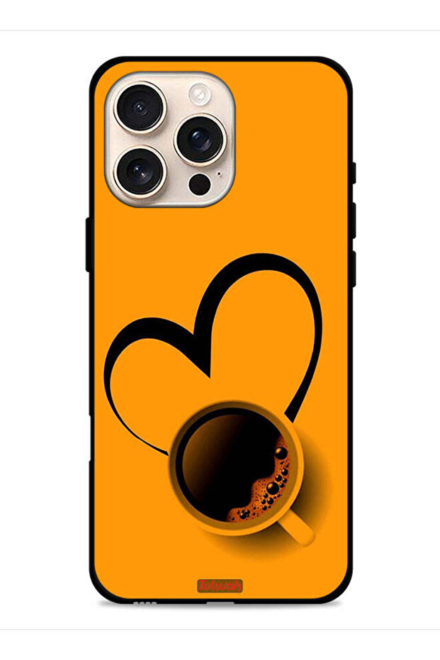 غطاء حماية لجهاز Apple iPhone 16 Pro Max بتصميم فنجان قهوة