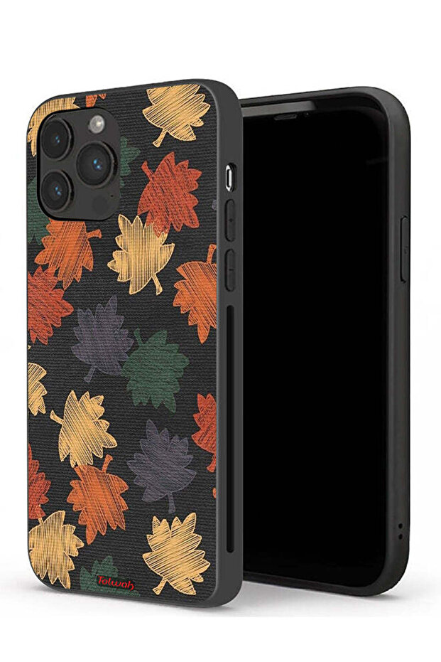 غطاء حماية لجهاز Apple iPhone 13 Pro برسومات أوراق الخريف