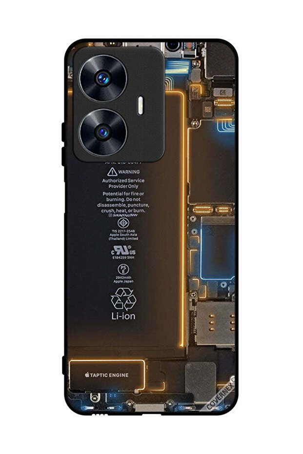 غطاء حماية لهاتف Realme C55 بنمط داخلي خلفي