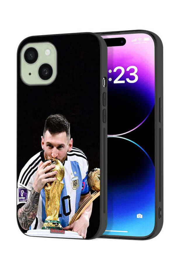 غطاء حماية ميسي لجهاز آيفون 15 بلس من آبل - 1