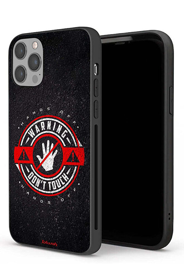 جراب حماية لجهاز Apple iPhone 12 Pro تحذير: لا تلمسه - 1