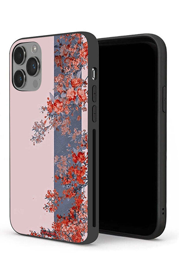 جراب حماية لجهاز Apple iPhone 14 Pro Max بتصميم أوراق الشجر والزهور