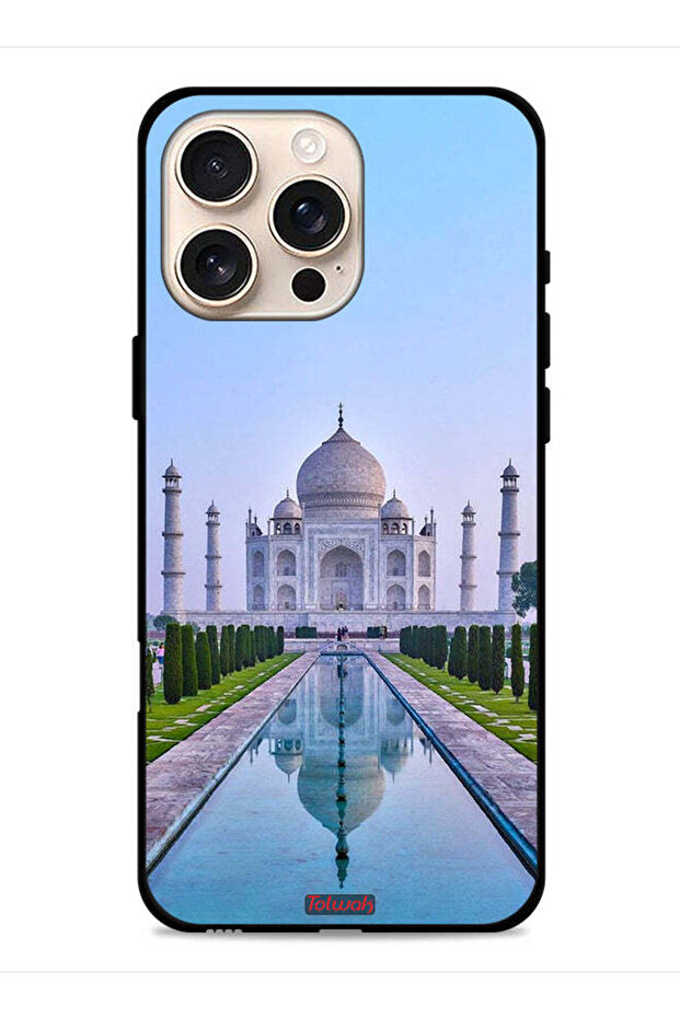 غطاء حماية لجهاز Apple iPhone 16 Pro Max بتصميم تاج محل