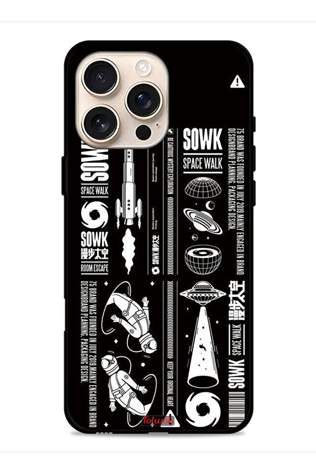 غطاء حماية لجهاز Apple iPhone 16 Pro ملصق Sowk Space Walk