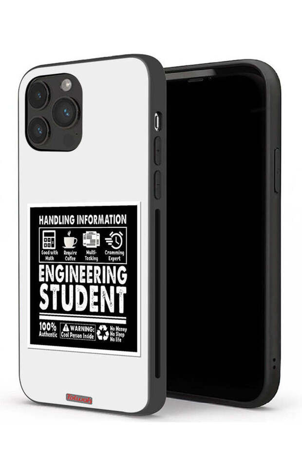 جراب حماية لجهاز Apple iPhone 13 Pro - ملصق طالب هندسة