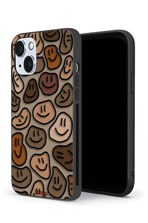 جراب حماية لجهاز Apple iPhone 14 Plus برسومات وجوه مبتسمة