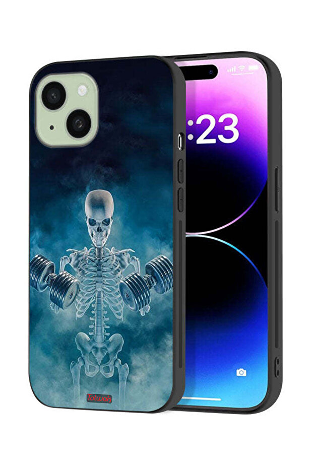 Apple iPhone 15 Plus Protective Case Cover No Pain No Gain Pose