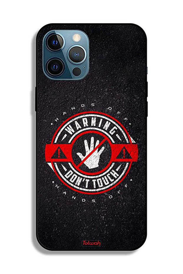 جراب حماية لجهاز Apple iPhone 12 Pro تحذير: لا تلمسه - 2