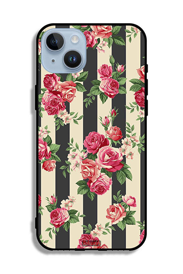 جراب حماية لجهاز Apple iPhone 14 Plus بنقشة الورود - 2