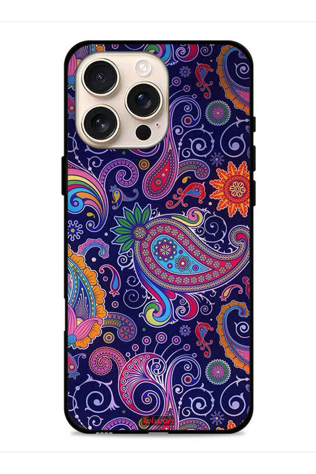 غطاء حماية لجهاز Apple iPhone 16 Pro بنمط فن الماندالا