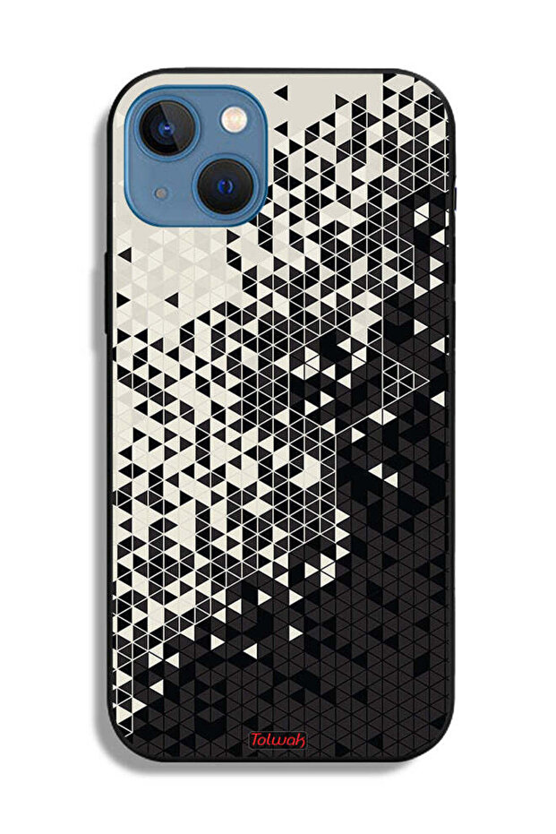 Apple iPhone 13 Protective Case Pattern Digital Art Triangle - 2