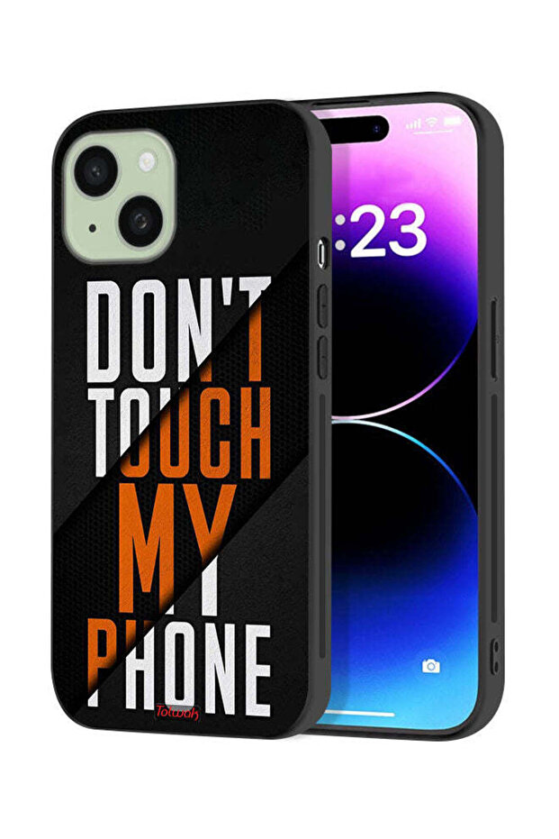 Apple iPhone 15 Plus Protective Case Cover Do Not Touch My Phone