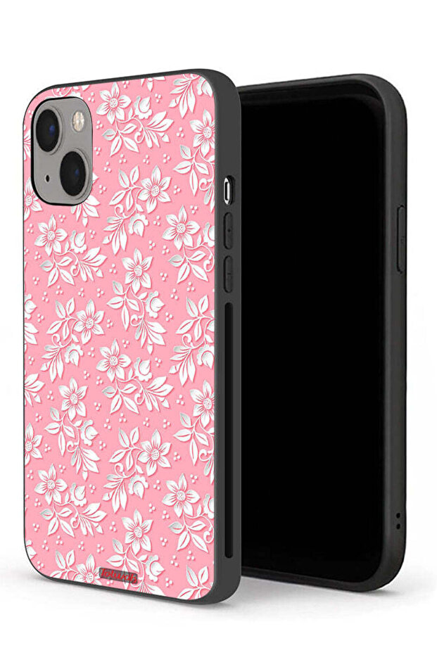 جراب حماية لجهاز Apple iPhone 13 mini بنمط خلفية زهور - 1