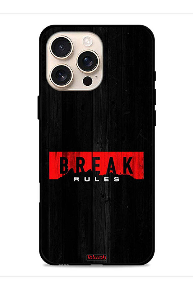 غطاء حماية لجهاز Apple iPhone 16 Pro Max - كسر القواعد