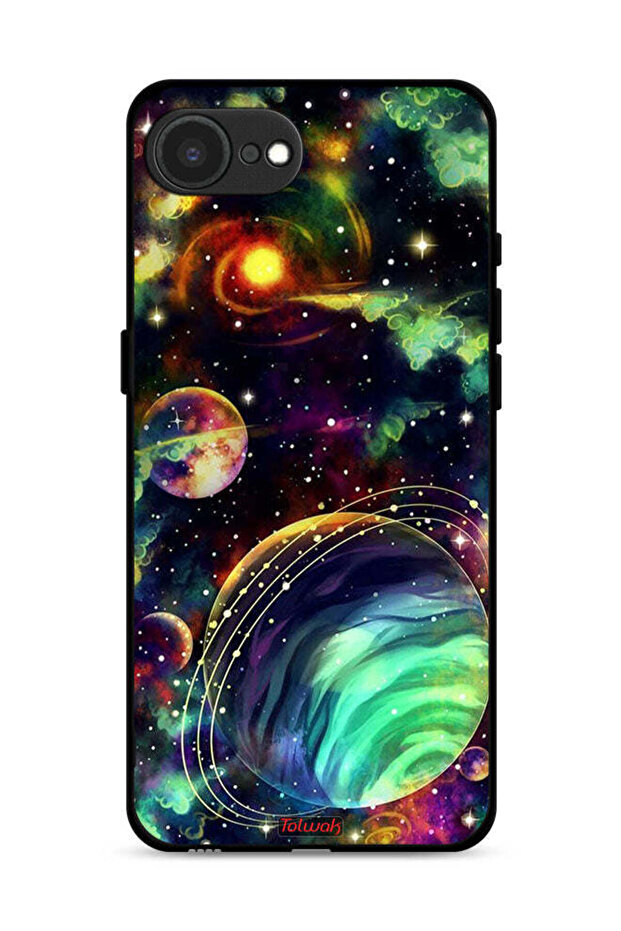 غطاء حماية لجهاز Apple iPhone 16e بتصميم الكواكب