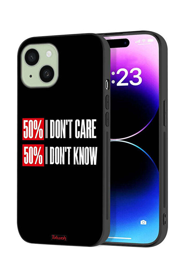 غطاء حماية لجهاز Apple iPhone 15 Plus - لا يهمني