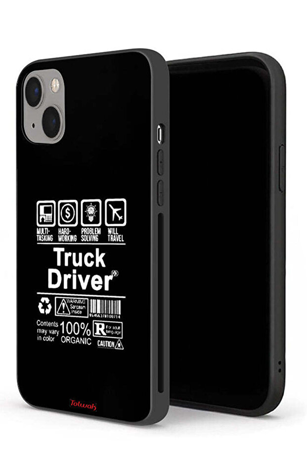 جراب حماية لجهاز Apple iPhone 13 mini - ملصق سائق شاحنة