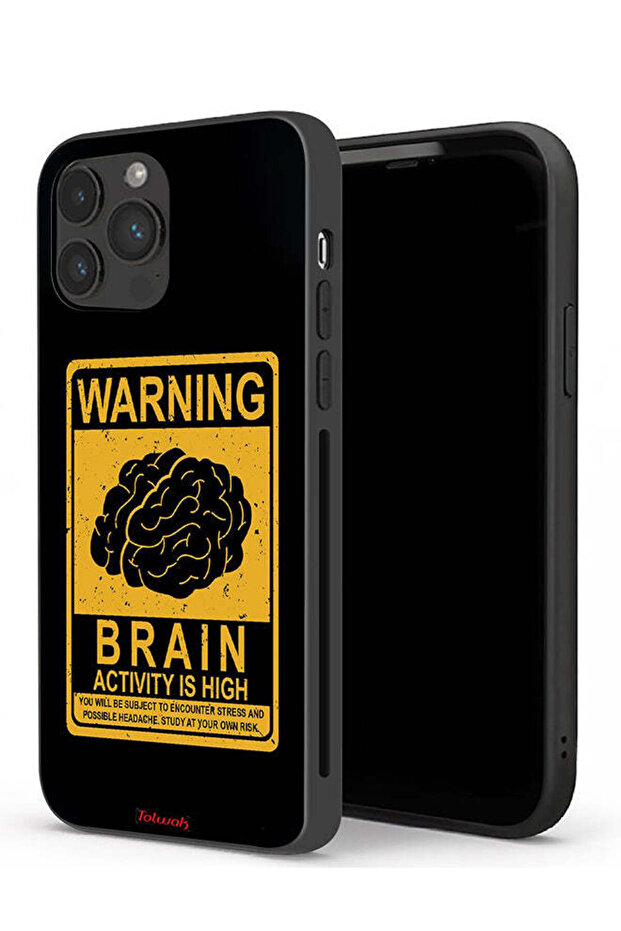جراب حماية لجهاز Apple iPhone 13 Pro تحذير: نشاط الدماغ مرتفع
