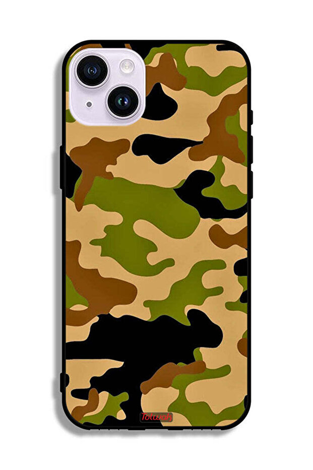 جراب حماية لهاتف Apple iPhone 14 بنمط رقمي تجريدي مموه - 2