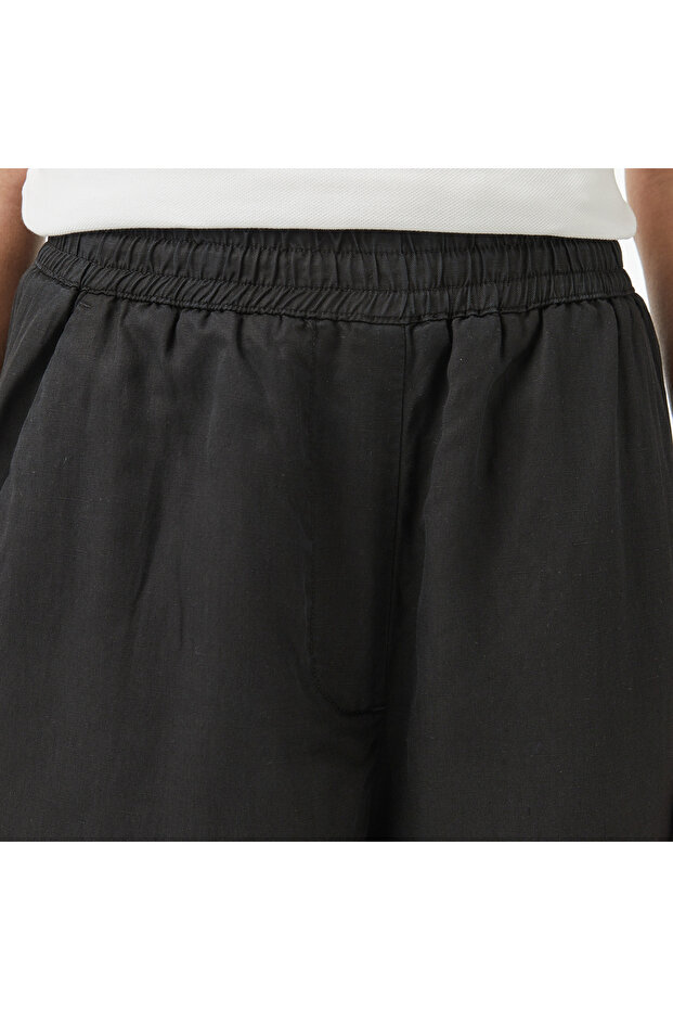 Kadın Relaxed Fit Siyah Pantolon - 5