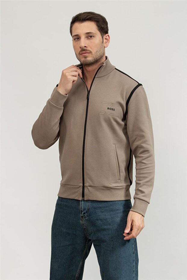 Erkek Fermuarlı Sweatshirt - 2