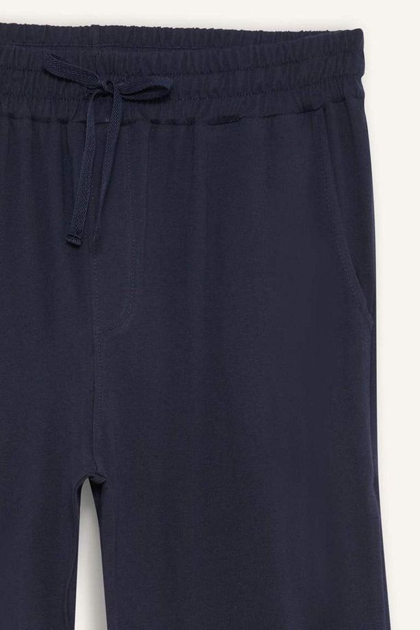 Yeni Sezon Pijama Takımı Regular Fit Çizgili Kısa Kollu Üst Uzun Alt - 5
