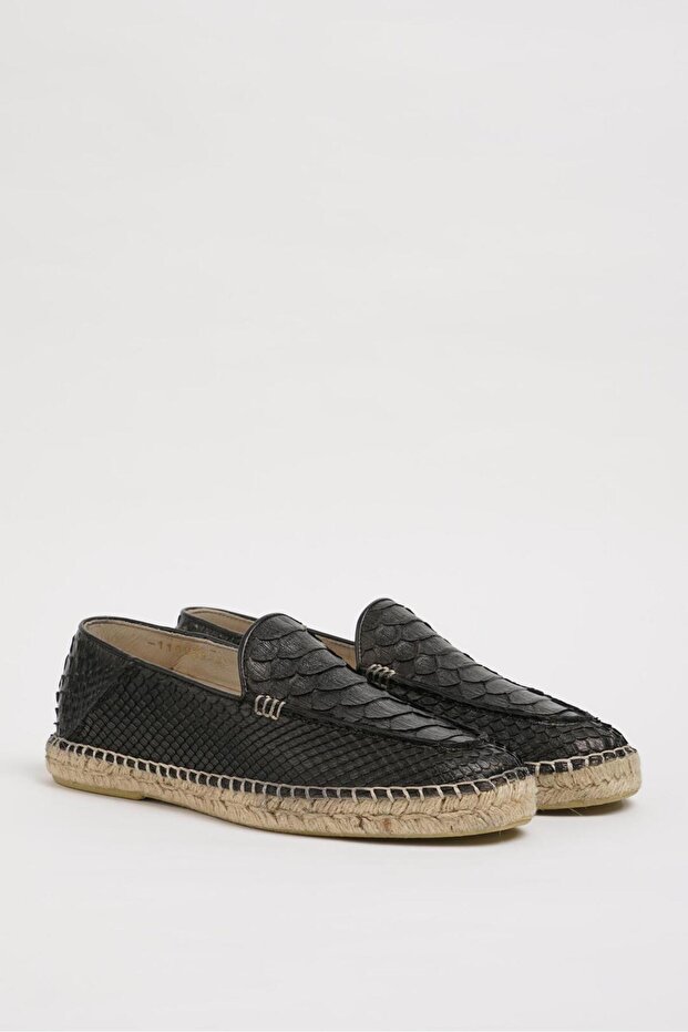 Master Model Genuine Natural Leather Straw Sole Casual Shoes