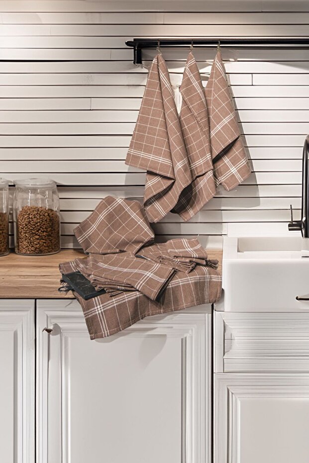 Kozavitri̇n 4-Pack Kitchen Drying Cloth & Kitchen Servette & Kitchen Towel Cotton