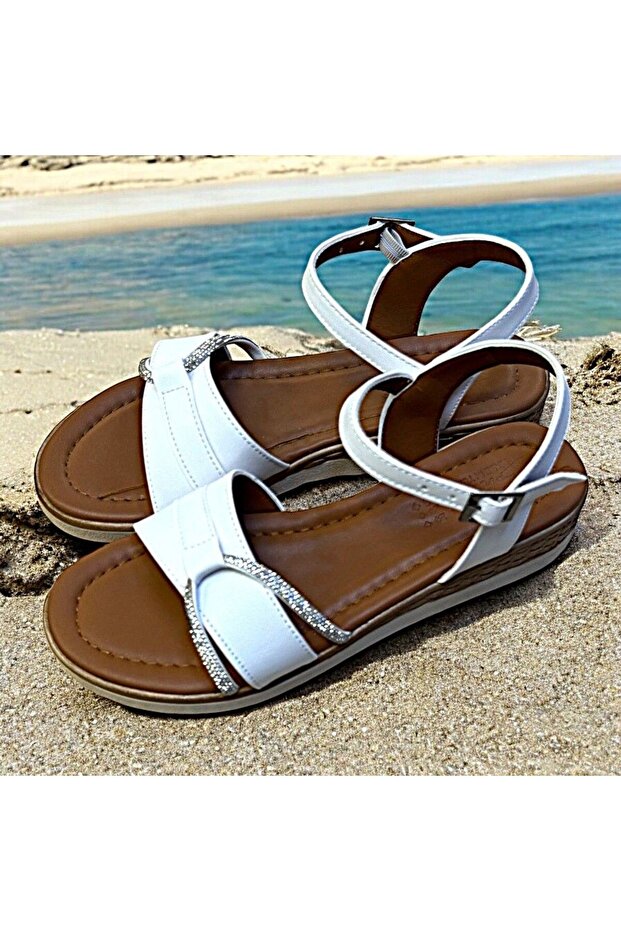 Stone Detail Daily Sandals