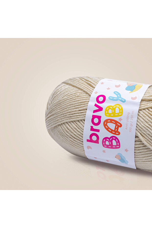 Baby Anti-Pilling (Anti-Pilling) Baby Wool 100 Gr 250 Meters (Color Code: 210) Beige
