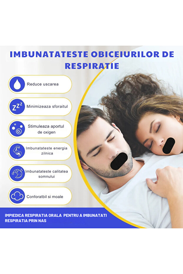 Set of 30 Binovation® Anti-Snoring Patch Strips, Hypoallergenic Material, Moisture Resistant - 3