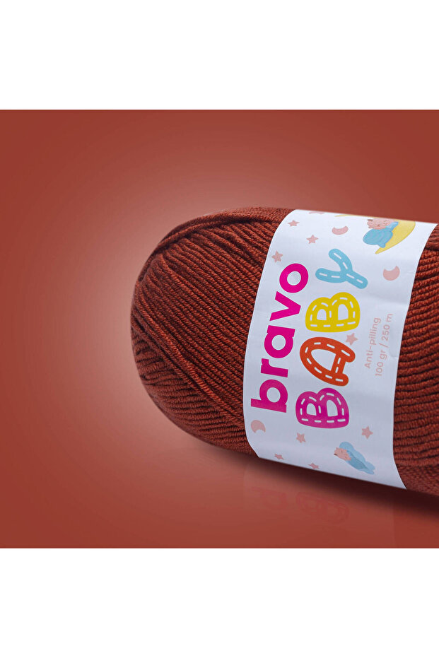 Baby Anti-Pilling (Anti-Pilling) Baby Wool 100 Gr 250 Meters (Color Code: 880) Tile