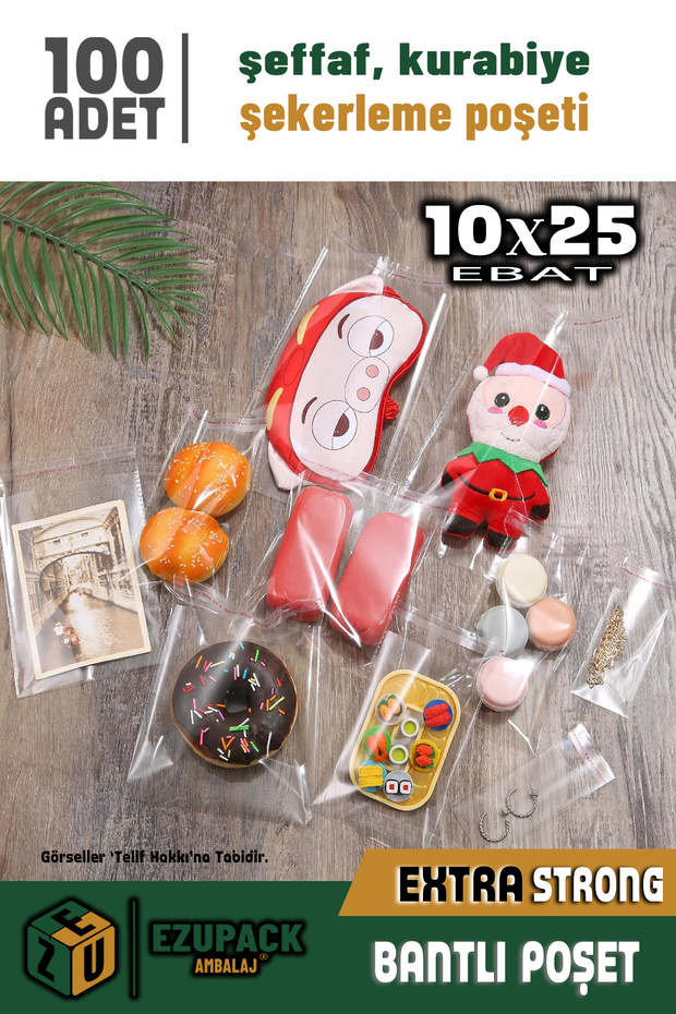 10X25 100Ad Cookie Candy Party Baby Shower Birthday Gift Self Adhesive Gelatin Sachet
