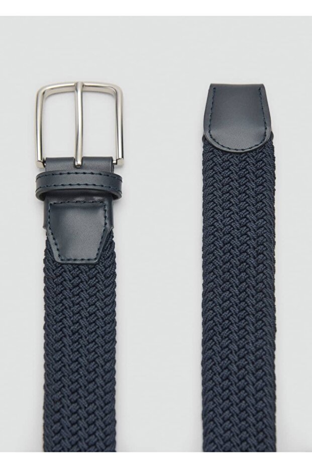 Örgü desenli elastik kemer - 1