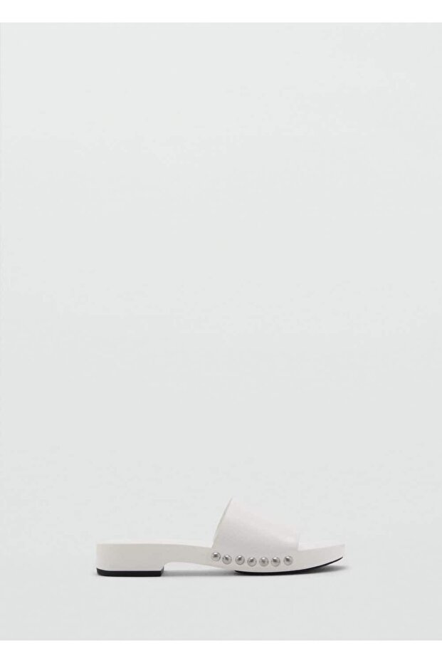 Zımbalı deri sandalet - 3